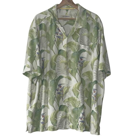 Tommy Bahamas‎ Mens Hawaii Print Shirt 100% Silk XXL - Picture 1 of 8